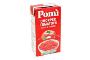 Томаты нарезанные кубиками пастеризованные Pomi т/п 500г