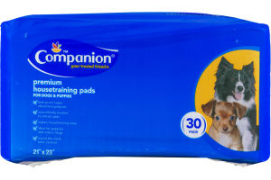 Companion Premium Housetraining Pads for Dogs & Puppies - 30 CT