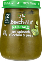 Beech-Nut Naturals Just Spinach, Zucchini & Peas Stage 2