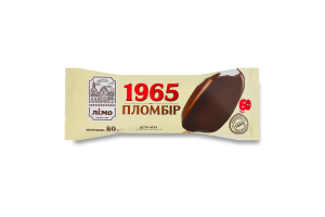 Морозиво 12% ескімо пломбір в шоколадній глазурі 1965 Лімо м/у 80г