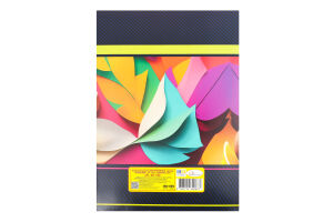 Картон кольоровий Глянцевий А4 двосторонній 9кольорів 9аркушів 300г/м2 Апельсин