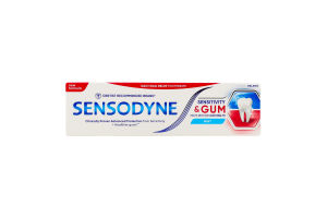 Паста зубная с фтором Чувствительность зубов и защита десен Sensodyne 75мл