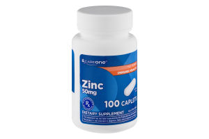 CareOne Zinc 50mg Caplets - 100 CT