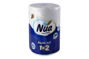 Рушники паперові Nua Double Roll 1=2 3шари