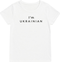 Футболка жін Sol's Pioneer I'am Ukrainian білий L