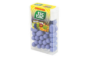 Драже со вкусом кислого винограда Grape sour Tic Tac п/у 18г