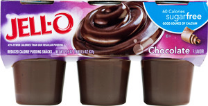 JELL-O 60 Calorie Sugarfree Chocolate Pudding Snacks - 6 CT
