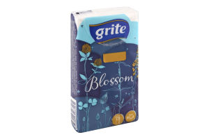 Хустинки носові Grite Blossom тришарові 10 шт