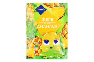 Желе швидкого приготування зі смаком ананаса Премія м/у 90г