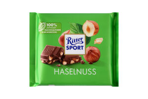 Шоколад молочный с измельченным фундуком Ritter Sport м/у 100г