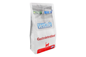 Корм д/котів Vet Life Gastrointestinal при захворюванні ШКТ сухий 2кг Farmina