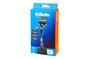 Бритва з 4 змінними касетами + підставка для бритви ProGlide Gillette 6шт