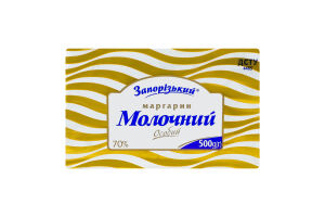 Маргарин 70% столовый Молочный особый Запорізький м/у 500г