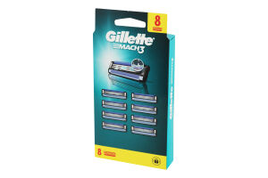 Кассеты для бритья сменные Mach3 Gillette 8шт