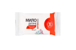 Мило туалетне косметичне Дитяче з дитячим кремом Kids ТМ "1" 60г