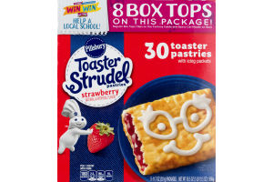 Pillsbury Toaster Strudel Pastries Strawberry - 30 CT