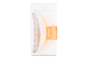 Заколка-краб д/волосся прозора 8,5*5см