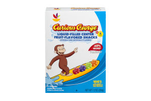Ahold Curious George Liquid-Filled Center Fruit-Flavored Snacks - 6 CT
