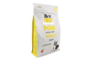 Корм сухой для взрослых собак Lamb Mini Care Brit м/у 2кг
