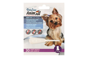 Капли для наружного применения для собак 4-10кг VetLine AnimAll 1шт
