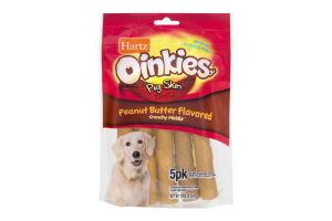Hartz Oinkies Pig Skin Twists Stuffed with Peanut Butter - 5 PK