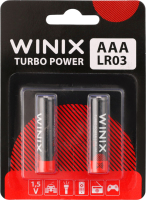 Батарейка щелочная AAA 1.5V LR03 Turbo Power Winix 2шт