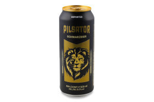 Пиво 0.5л 5% темне Schwarzbier Pilsator з/б