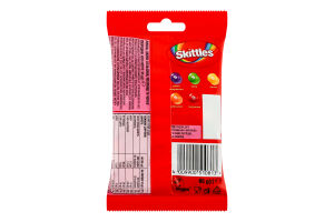 Драже жувальні у різнокольоровій цукровій оболонці Фрукти Skittles м/у 95г