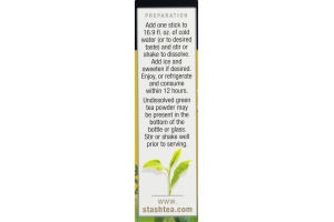 Stash Lemon Ginger Iced Green Tea Powder Sticks - 10 CT