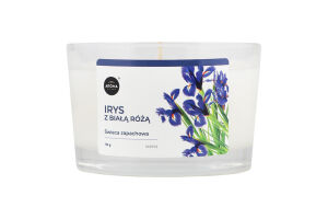 Свічка Aroma Home Ірис з білою трояндою ароматична