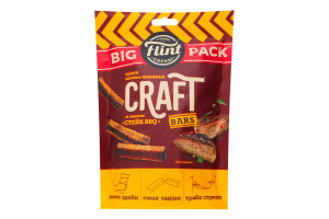 Грінки житньо-пшеничні Стейк BBQ Craft Bars Flint д/п 120г