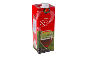 Вино 1л 10.5% красное сухое Goccianello т/п