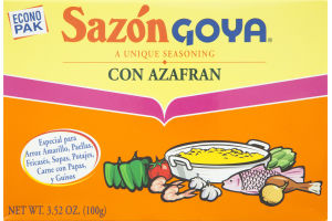 Goya Sazon Con Azafran Seasoning