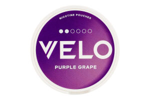 Подушечки никотиносодержащие бестабачные с подсластителями Velo Мягкий Purple grape 15х0.42г