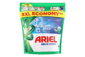 Капсули для прання Ariel Все в 1 ДотикСвіжПовLenor