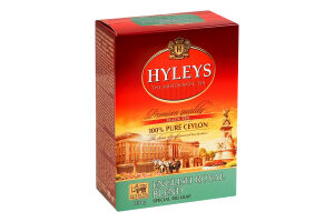 Чай чорний цейлонський байховий суцільнолистовий ароматизований English royal blend Hyleys к/у 100г