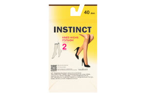 Получулки женские Instinct Classic 40den 23-25 natural 2пары