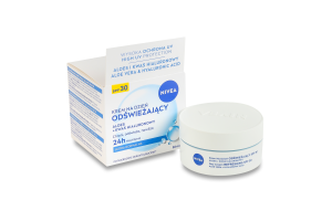 Крем для лица для нормальной кожи дневной освежающий с алоэ вера + гиалуроновая кислота SPF 30 Nivea 50мл