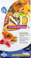 Корм д/стерилізованих котів N&D Tropical Selection низькозерновий з ягням сухий 1,5кг Farmina