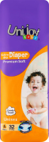Підгузки Premium Soft L 9-14кг 32шт Uni Joy