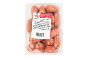 Сосиски з м'яса птиці Міні з індичкою М'ясна Гільдія в/с лоток 0.3кг