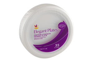 Ahold Elegant Plates Premium Strength Dessert Plate 7 IN - 35 CT