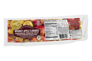 Ahold Smoked Thick Cut Uncured Bacon Whiskey Apple