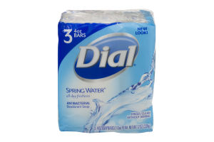 Dial Antibacterial Deodorant Soap Spring Water - 3 CT