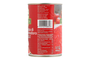Помідори перетерті VITTORIA Polpa di Pomodoro, ж/б, 400г, 24шт/ящ