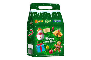 Набор кондитерских изделий Новогодние игрушки Lion&Світоч&Nesquik к/у 612г