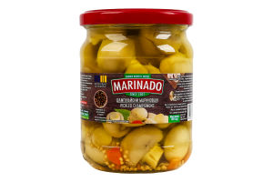 Шампиньоны маринованные целые Marinado с/б 450г