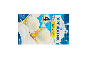 Мороженое 15% пломбир в вафельном стаканчике Хрещатик к/у 4х90г