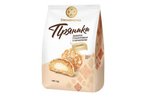 Пряники заварные глазированные с начинкой Со вкусом пломбира Dесняночка м/у 400г