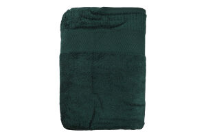 Рушник зелений махровий зеро твіст з бордюром 100*150см 600г/м2 ГМ Текстайл